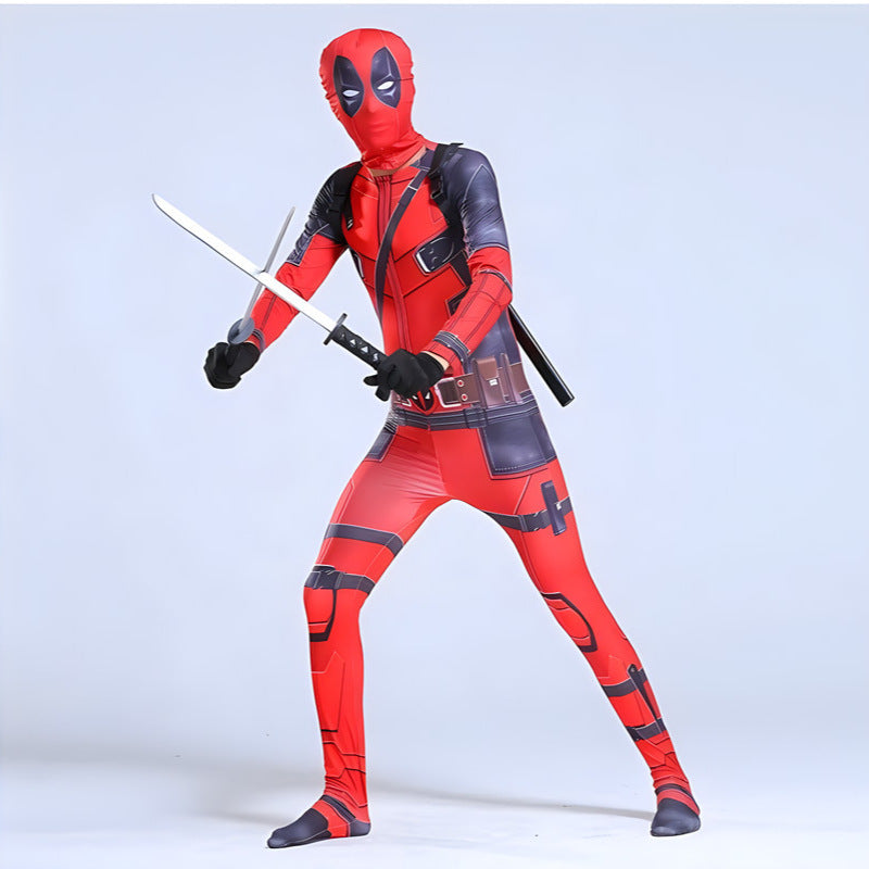 Deadpool tights kids costumes cosplay halloween Deadpool dance clothes anime costumes men