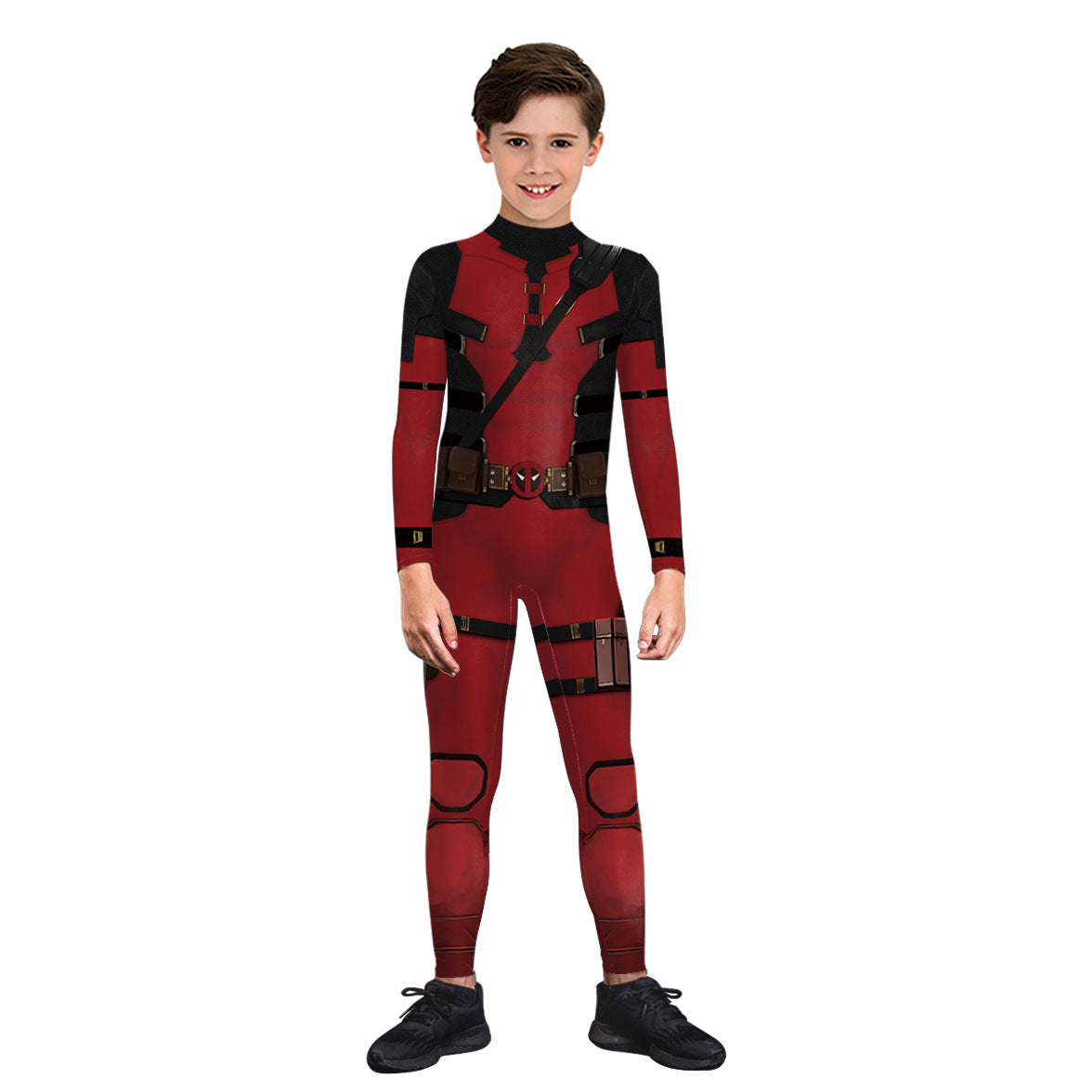 onepiece Halloween movie cos suit Deadpool 3 Wolverine costume playing suit printed jumpsuit