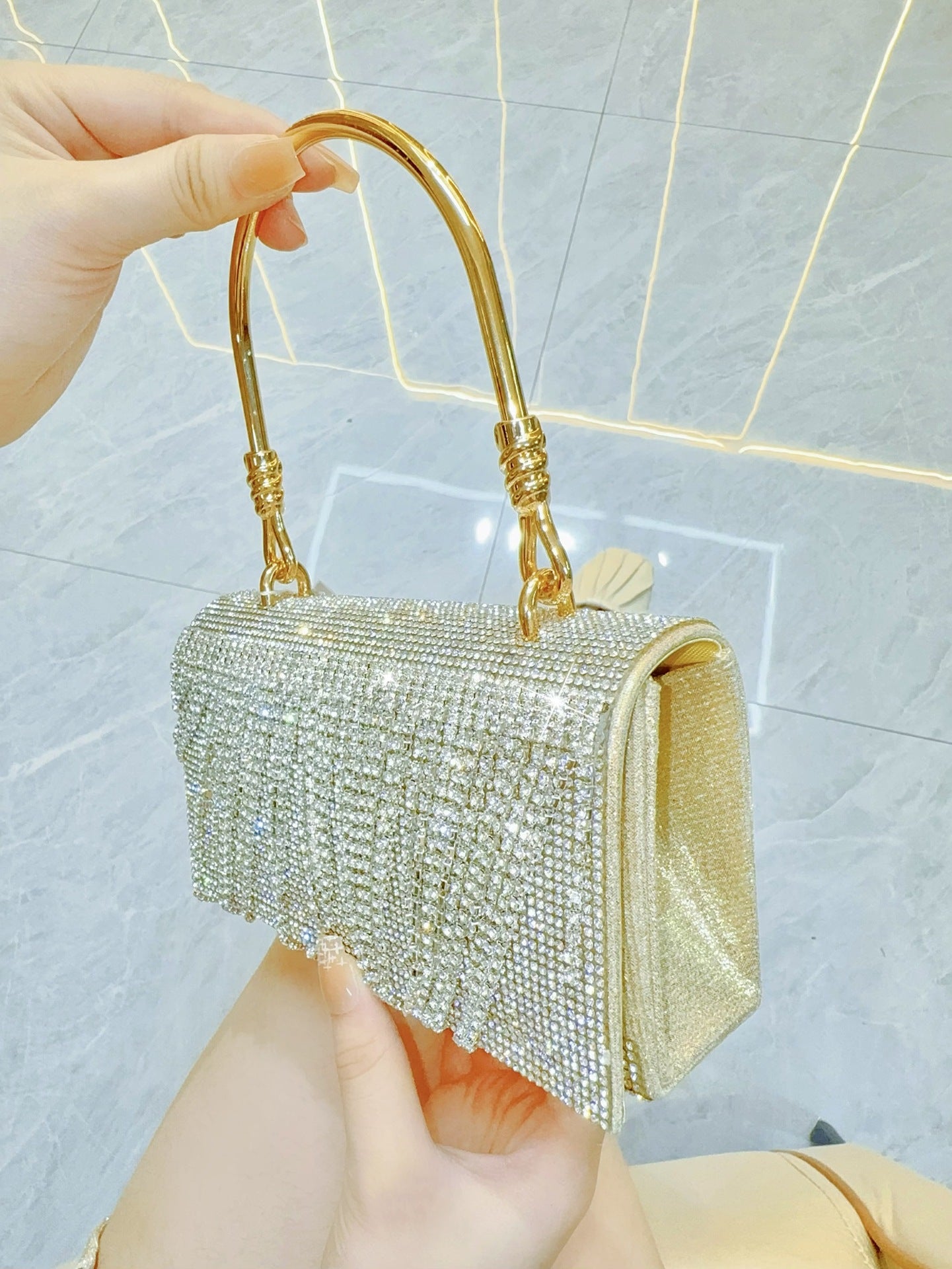 Bling Diamonds Rhinestone Tote Women Bags Purse Prom Evening Cltuch Crossbody Lady Handbags