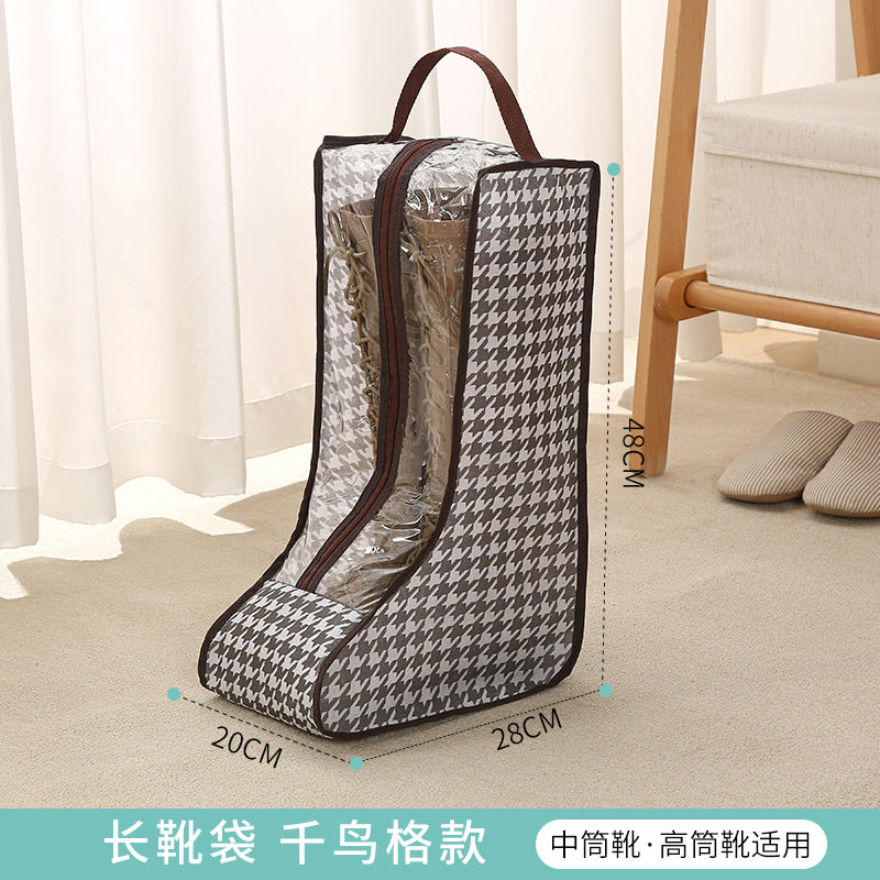 shoe storage bag, multi-functional tote transparent shoe bag, dust-proof and moisture-proof shoe bag, long boots and short boots protective bag.