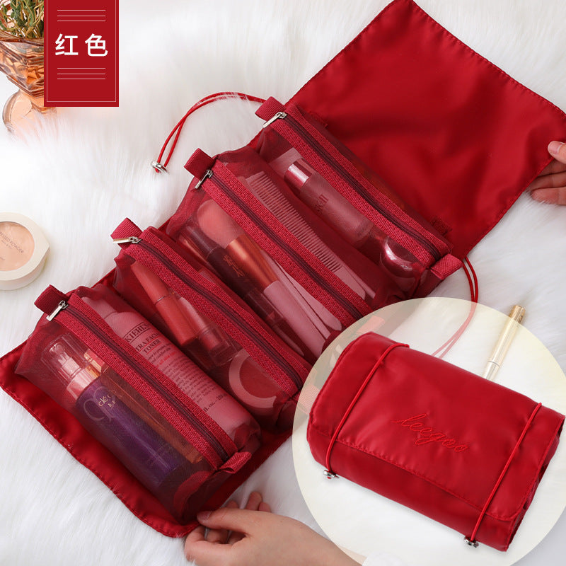 Four-in-one cosmetic bag, makeup bag organizers,Travel makeup bag,Portable travel storage portable toilet bag,