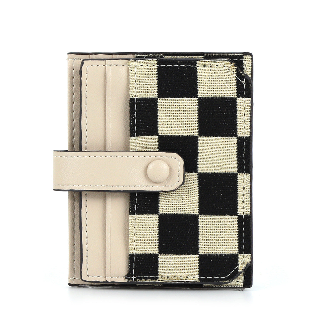 Small card bag female, exquisite high-end compact driver's license card holder, multi-functional canvas ultra-thin card holder