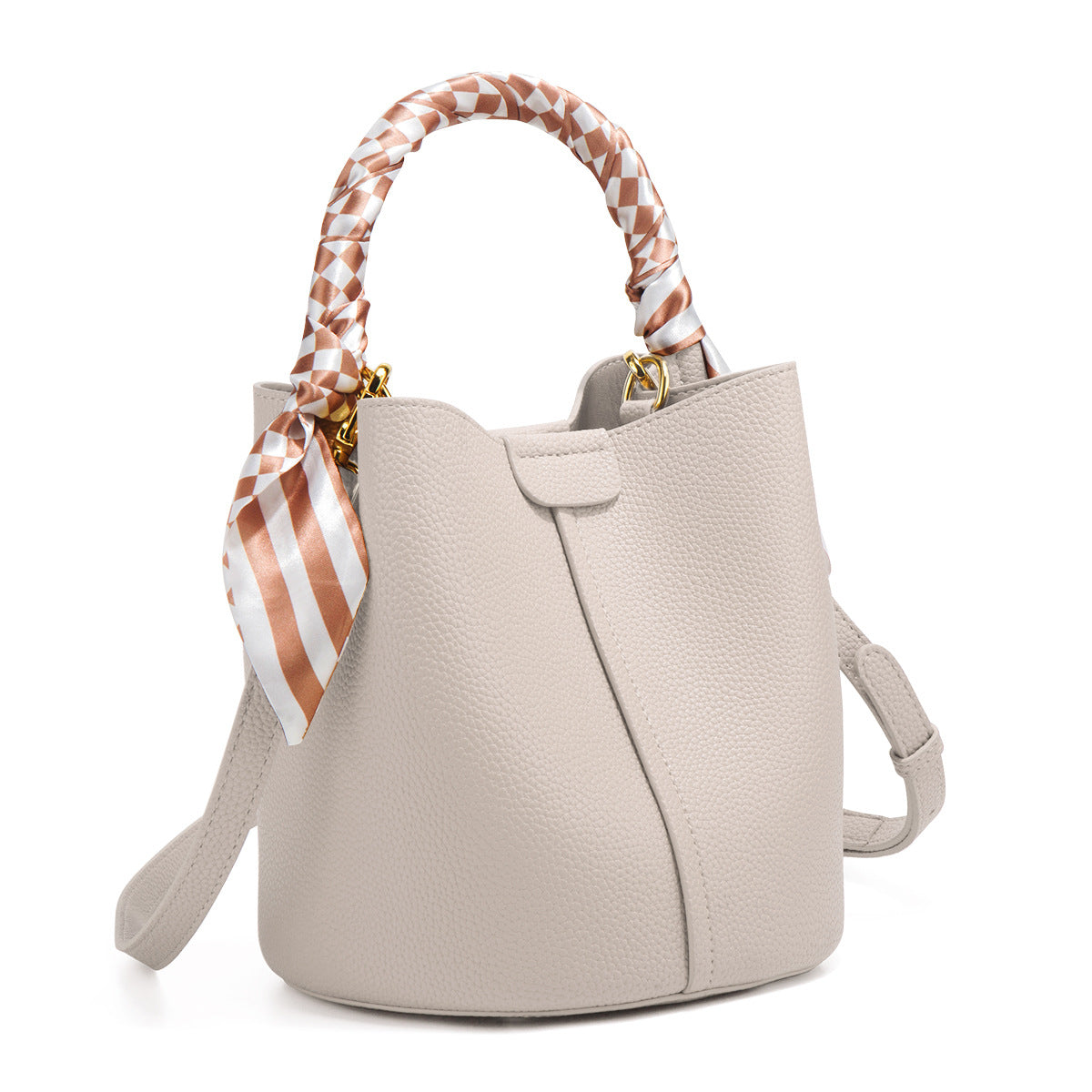 Chic Small Bucket Bag for Women – Handheld & Crossbody Design with Large Capacity for Daily Commute