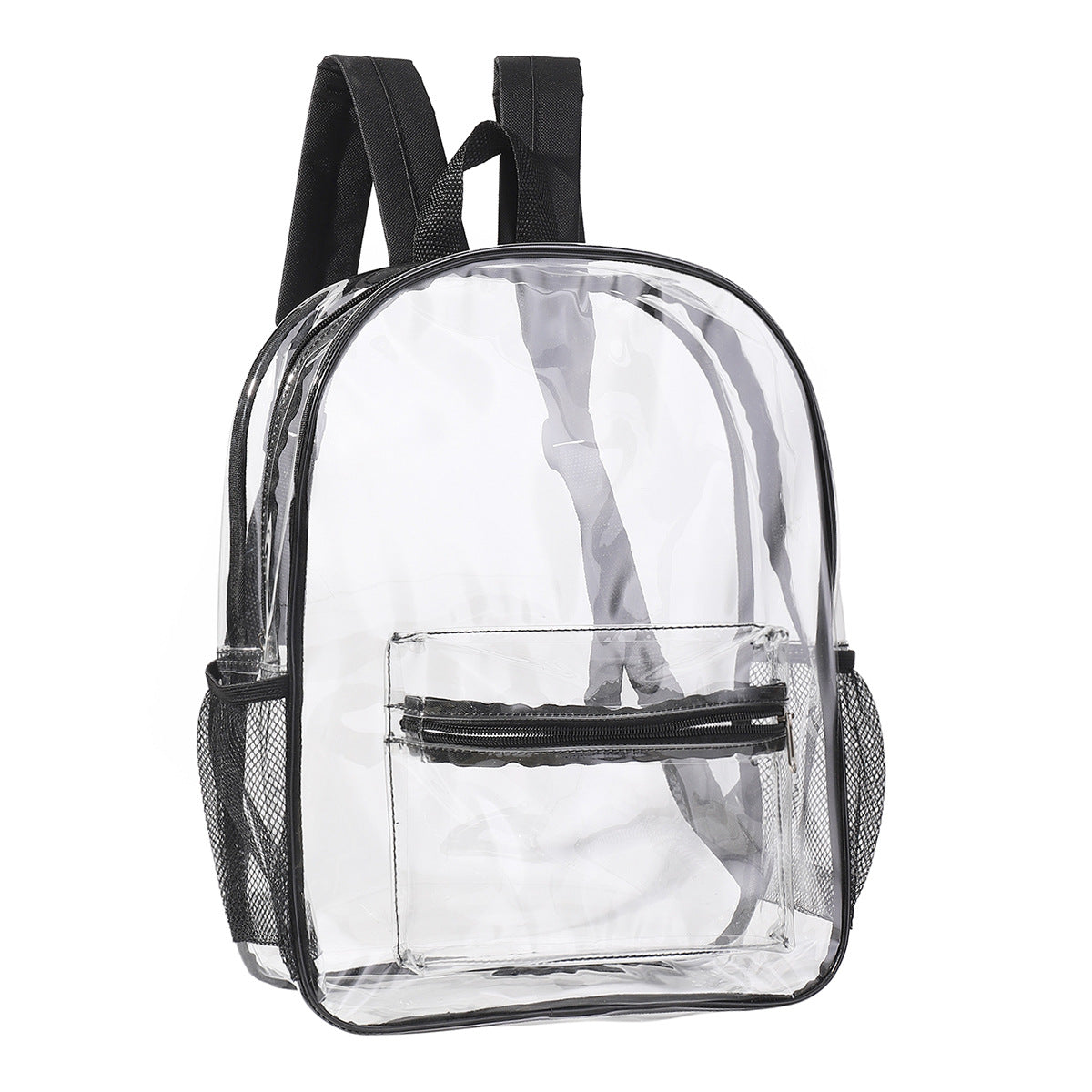 Transparent backpack, waterproof large capacity PVC storage bag, travel outdoor sports backpack purse