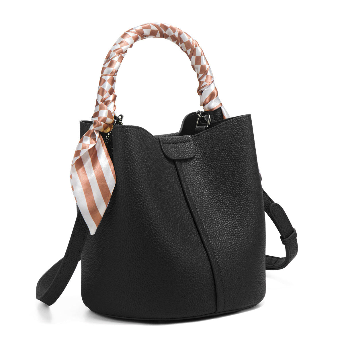 Chic Small Bucket Bag for Women – Handheld & Crossbody Design with Large Capacity for Daily Commute