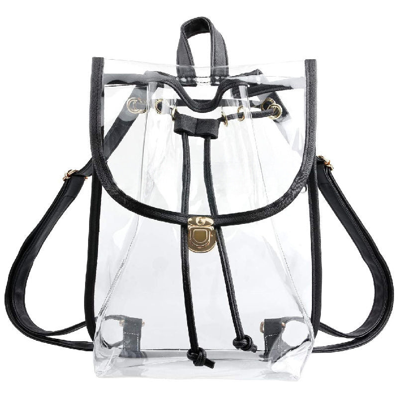 PVC transparent backpack, outdoor travel backpack, gymnasium visual backpack