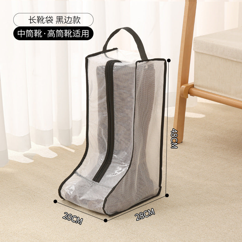 shoe storage bag, multi-functional tote transparent shoe bag, dust-proof and moisture-proof shoe bag, long boots and short boots protective bag.