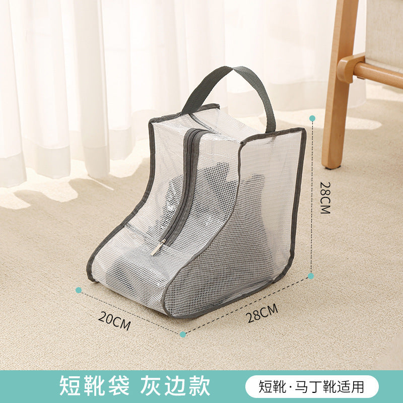 shoe storage bag, multi-functional tote transparent shoe bag, dust-proof and moisture-proof shoe bag, long boots and short boots protective bag.