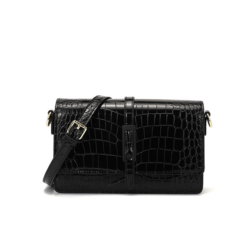 2025 Gradual Change Snakeskin Pattern Small Square Bag Fashionable Atmosphere Physical Women's Bag Buckle Tide Messenger Bag CR21080304