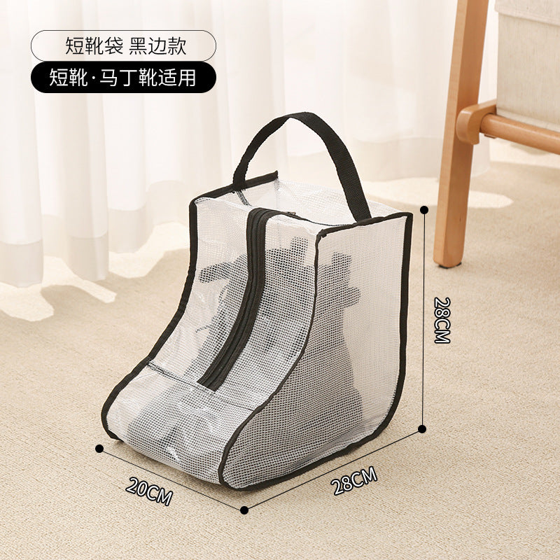 shoe storage bag, multi-functional tote transparent shoe bag, dust-proof and moisture-proof shoe bag, long boots and short boots protective bag.