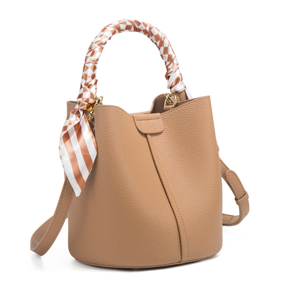 Chic Small Bucket Bag for Women – Handheld & Crossbody Design with Large Capacity for Daily Commute