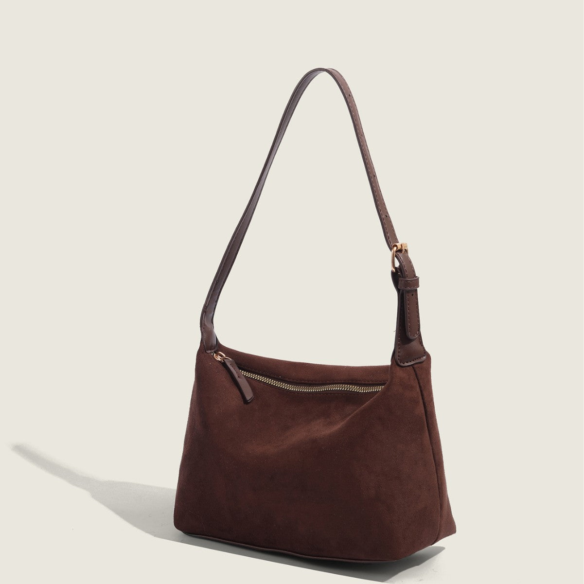 Autumn and winter suede matte suede underarm bag, vintage commuter hobo bag, shoulder crossbody bag