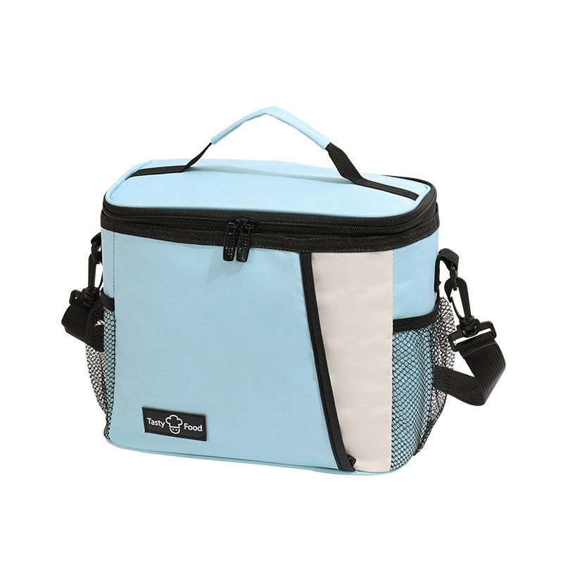 Outdoor picnic bag, lunch tote bag with crossbody strap, shoulder ice bag for thermal insulation, lunch box bag, fruit cold drink storage bag