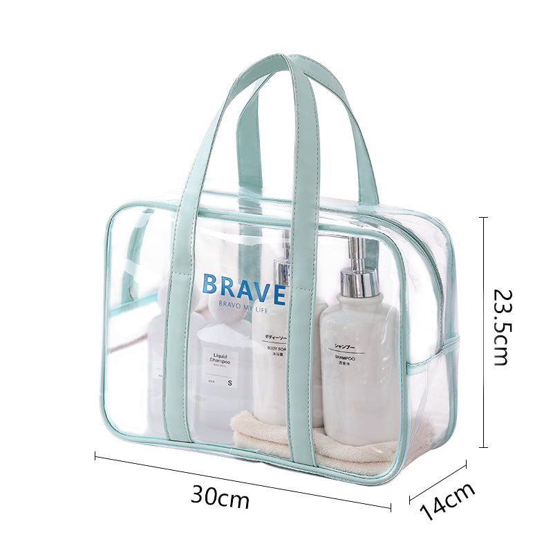 Waterproof beach bag, wet and dry separation fitness bag, toiletry bag, storage goggles, swimsuit swimming bag, Transparent Cosmetic Bag,