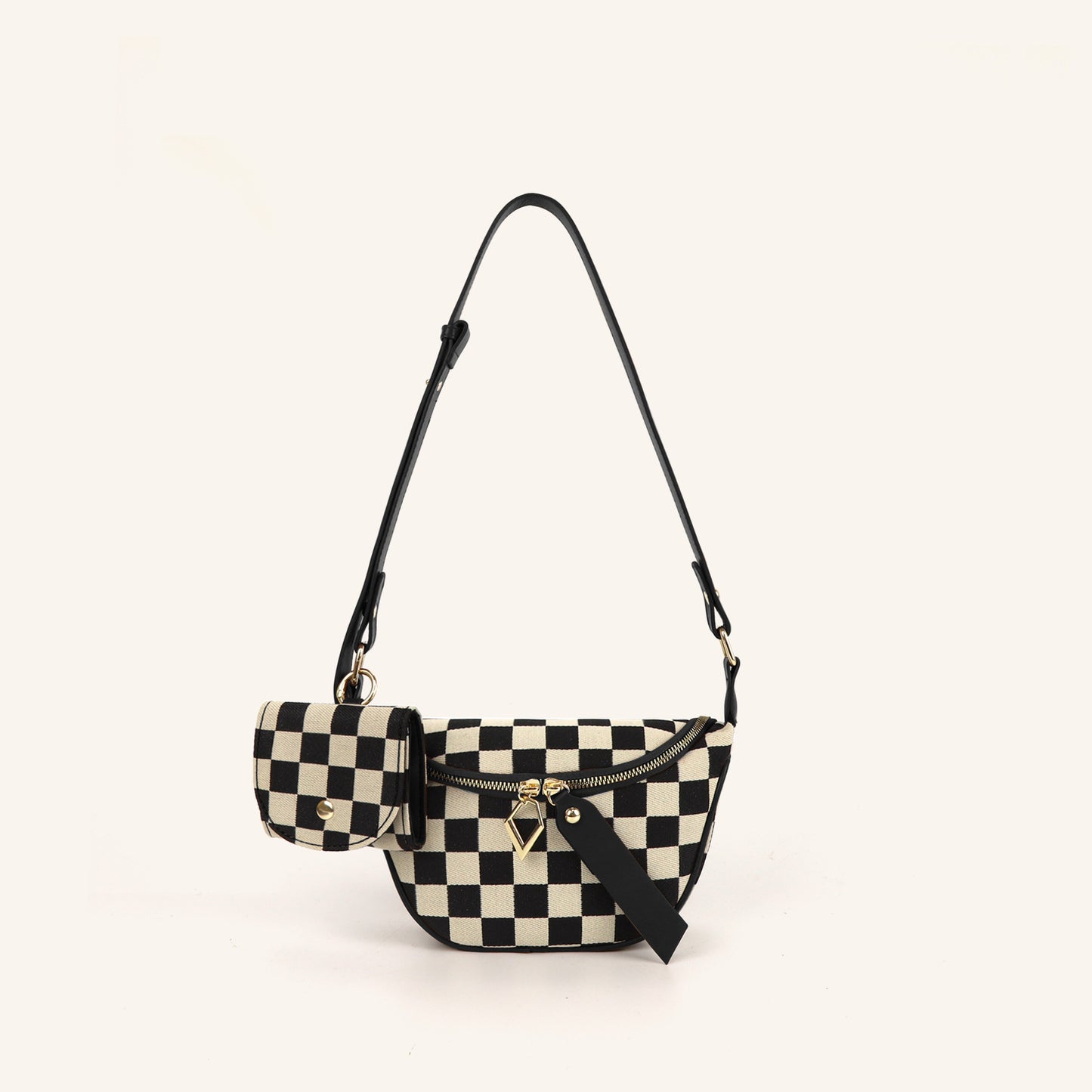 Versatile Checkerboard Chest Bag – Fashion Plaid Waist Bag, Stylish Messenger Bag & Fanny Pack for Everyday Use