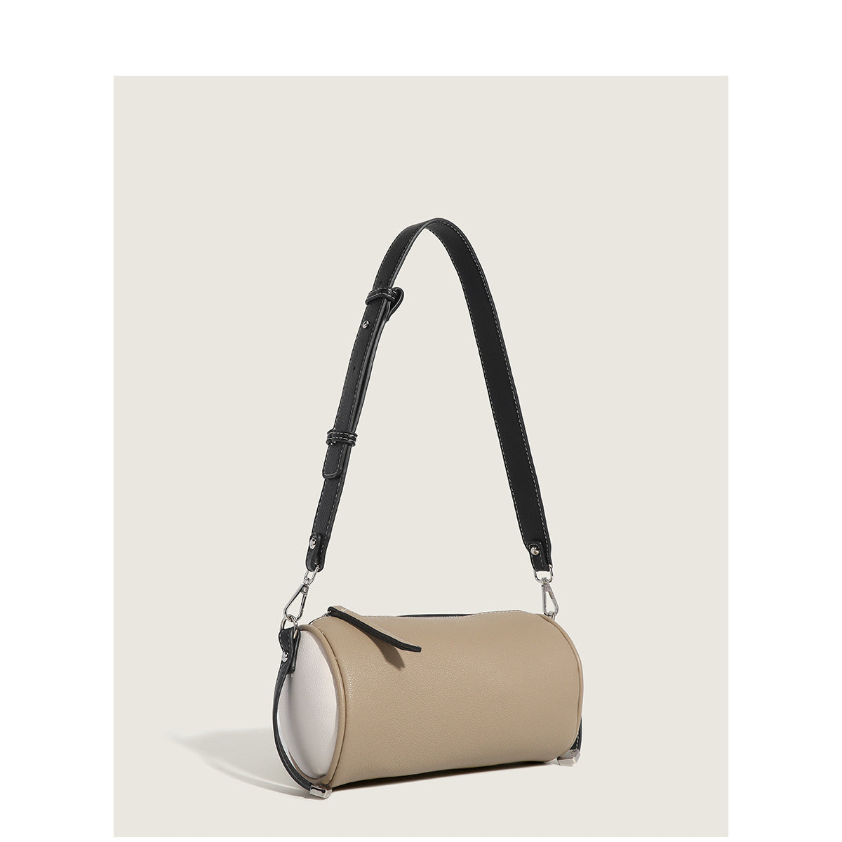 Women's bag simple texture underarm bag, fashionable versatile shoulder crossbody bag, small cylinder bag