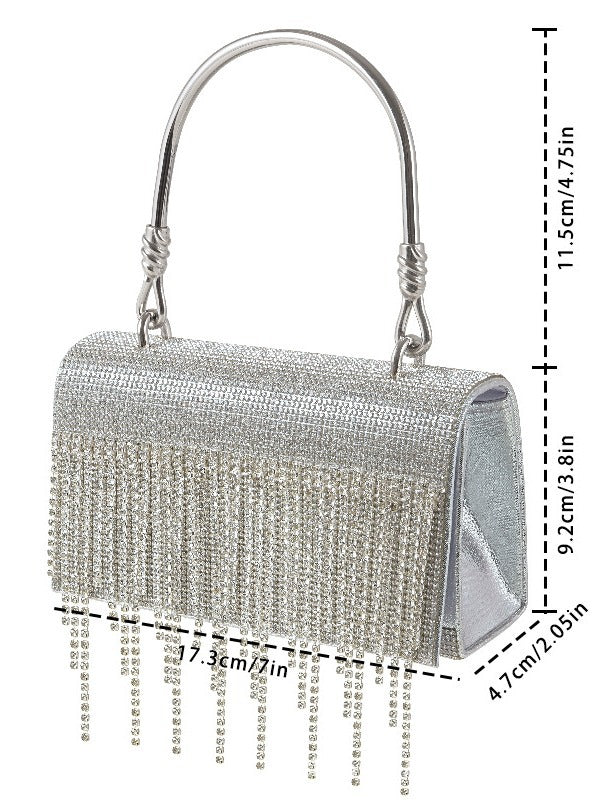 Bling Diamonds Rhinestone Tote Women Bags Purse Prom Evening Cltuch Crossbody Lady Handbags