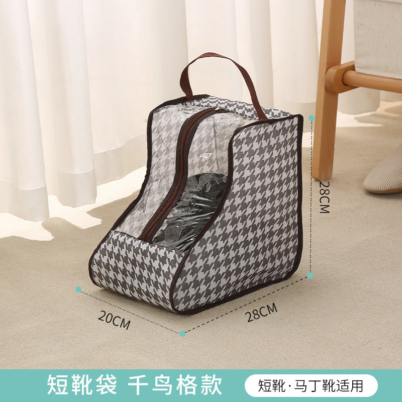 shoe storage bag, multi-functional tote transparent shoe bag, dust-proof and moisture-proof shoe bag, long boots and short boots protective bag.