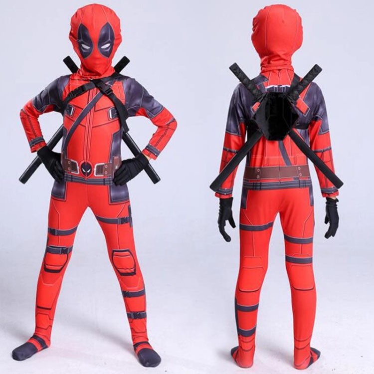 Deadpool tights kids costumes cosplay halloween Deadpool dance clothes anime costumes men