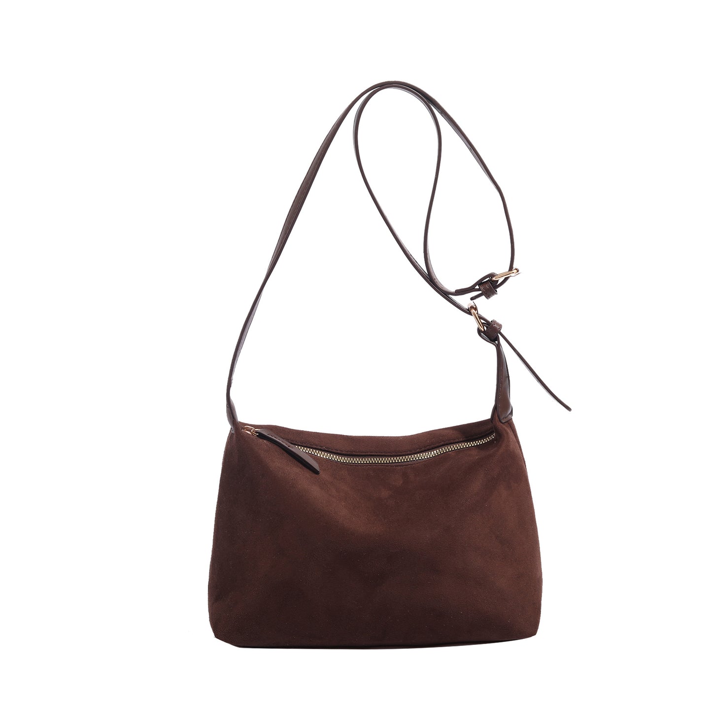 Autumn and winter suede matte suede underarm bag, vintage commuter hobo bag, shoulder crossbody bag