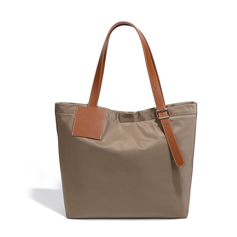 Stylish Nylon Cloth Tote Bag - Casual Solid Color Mommy Bag for Travel & Everyday Versatility