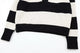 Women Fashion Black Striped Knit Sweater 2023 Spring Vintage Polo Neck Long Sleeve Female Pullovers Chic Tops