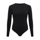 Women Long Sleeve O neck Tight Skinny Skims Style replacement Ribbed Bodysuit