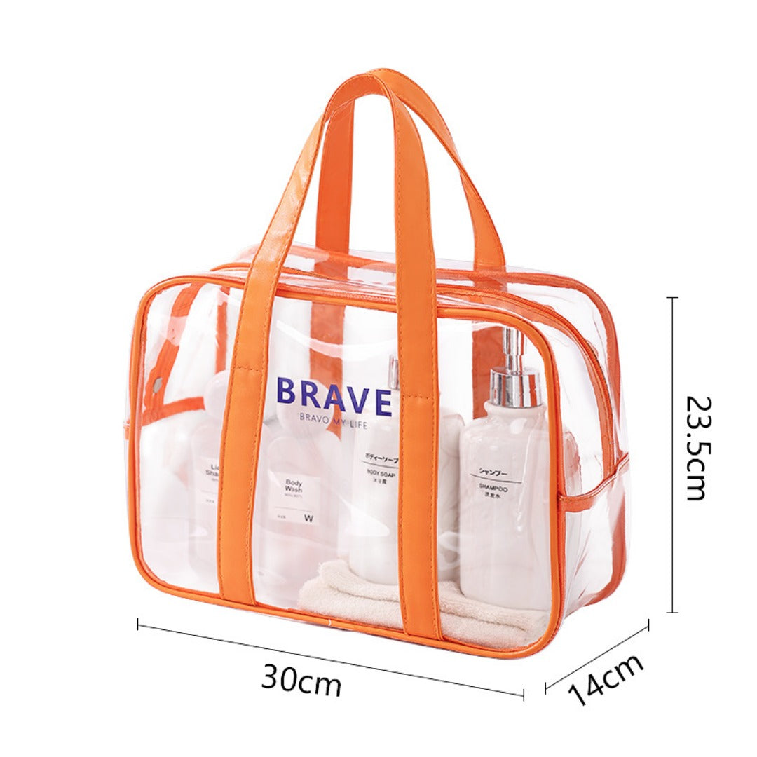 Waterproof beach bag, wet and dry separation fitness bag, toiletry bag, storage goggles, swimsuit swimming bag, Transparent Cosmetic Bag,