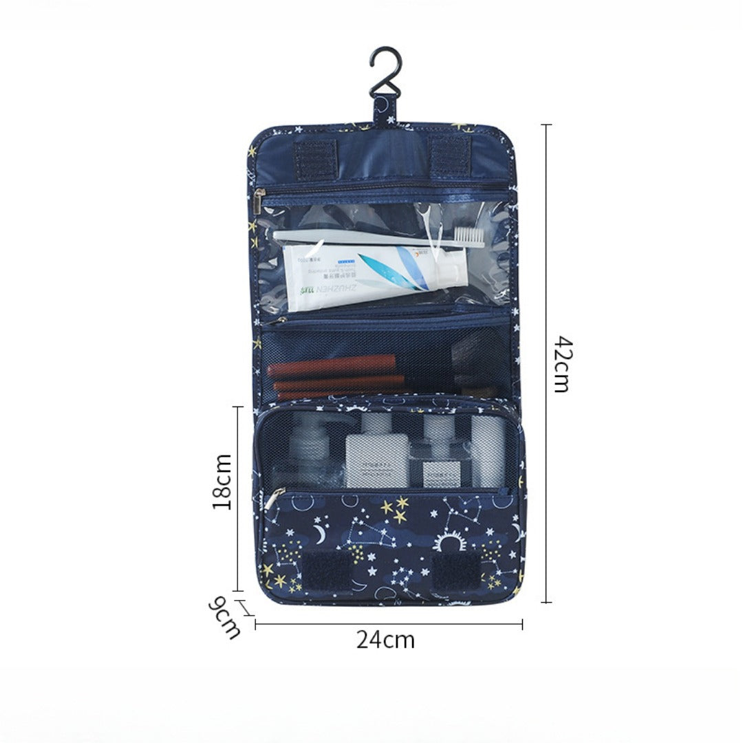 Visible Toiletry Bag Multifunctional Large Capacity Waterproof Cosmetic Bag, Business Travel Portable Dry and Wet Separation Bathroom Hook Wash Bag, Storage Bag