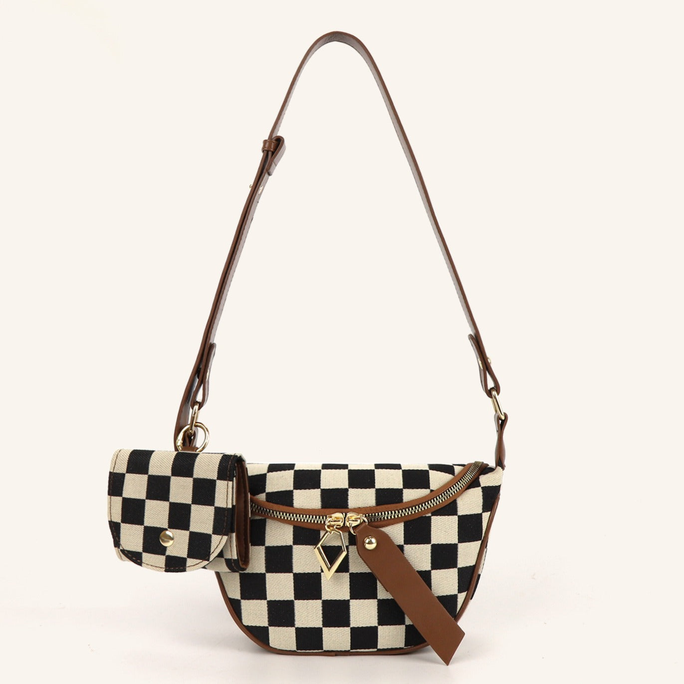 Versatile Checkerboard Chest Bag – Fashion Plaid Waist Bag, Stylish Messenger Bag & Fanny Pack for Everyday Use