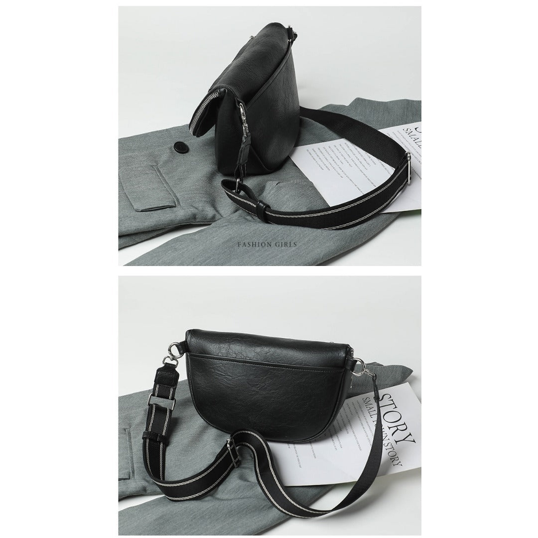 Elegant Small Crossbody Bag – Stylish Saddle Purse with Multiple Pockets, Perfect for Women's Everyday Use