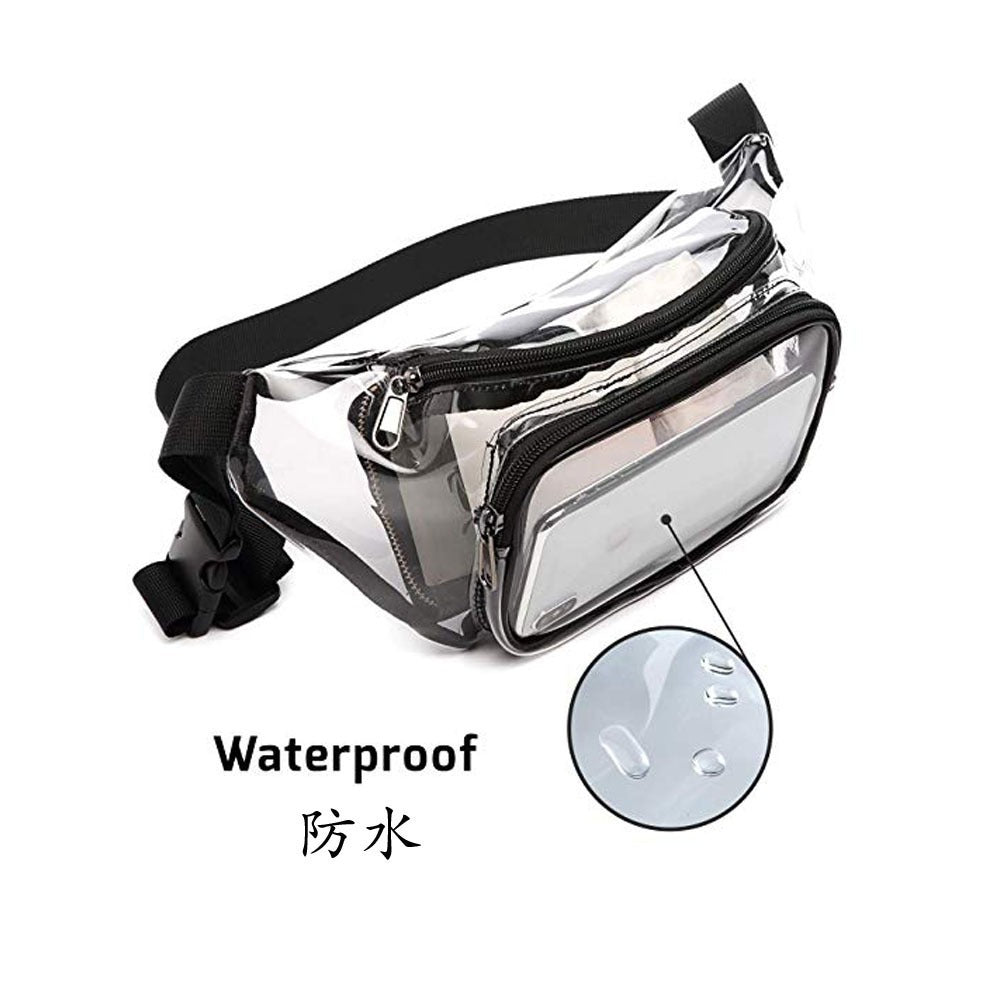 PVC Transparent Bag – Premium Sports Fanny Pack, Waterproof Waist Bag for Outdoor Activities, Rafting Fitness Chest Bag, Travel Portable Belt Bag