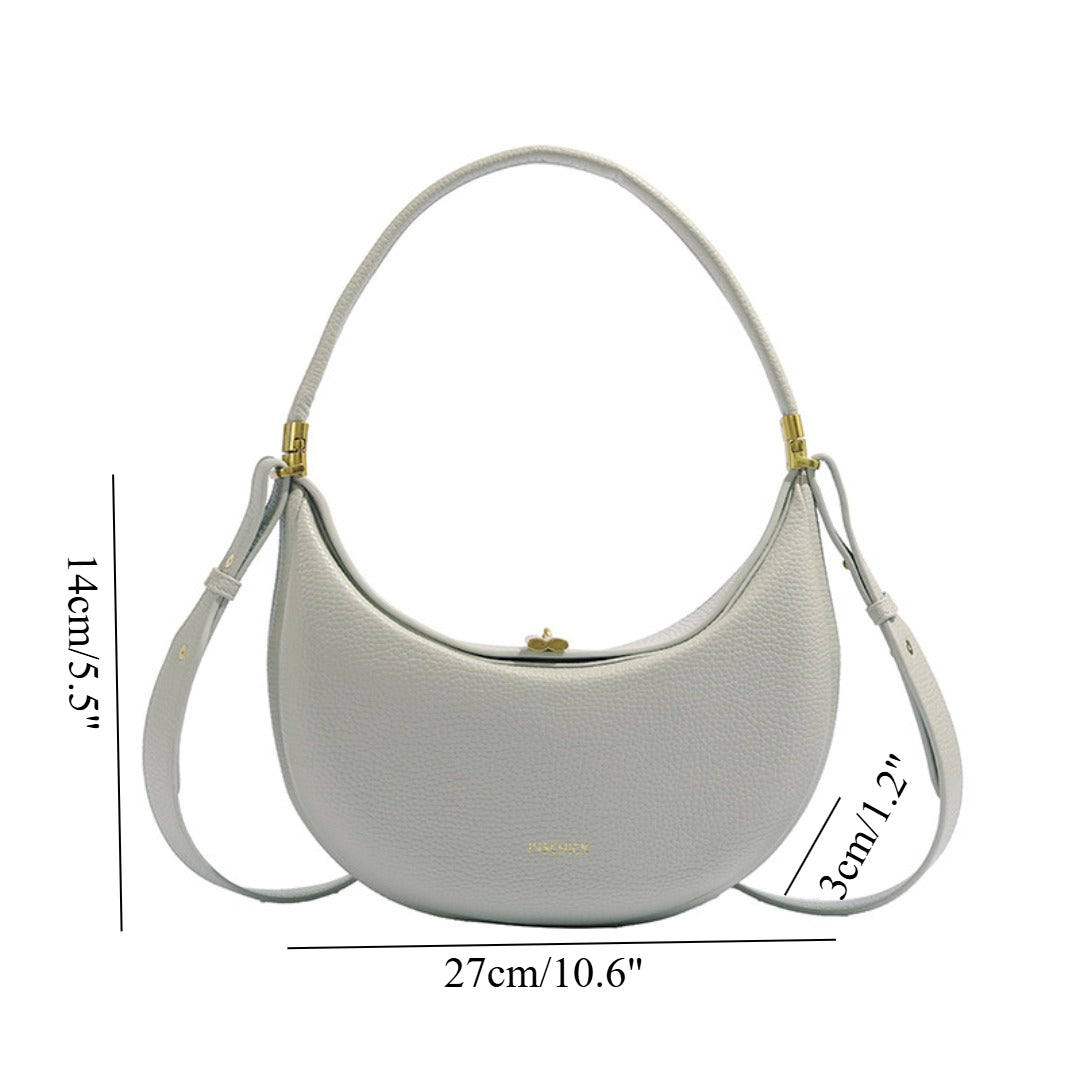 Small shoulder bag for women, PU small hobo bag, casual versatile shoulder underarm bag with crossbody strap