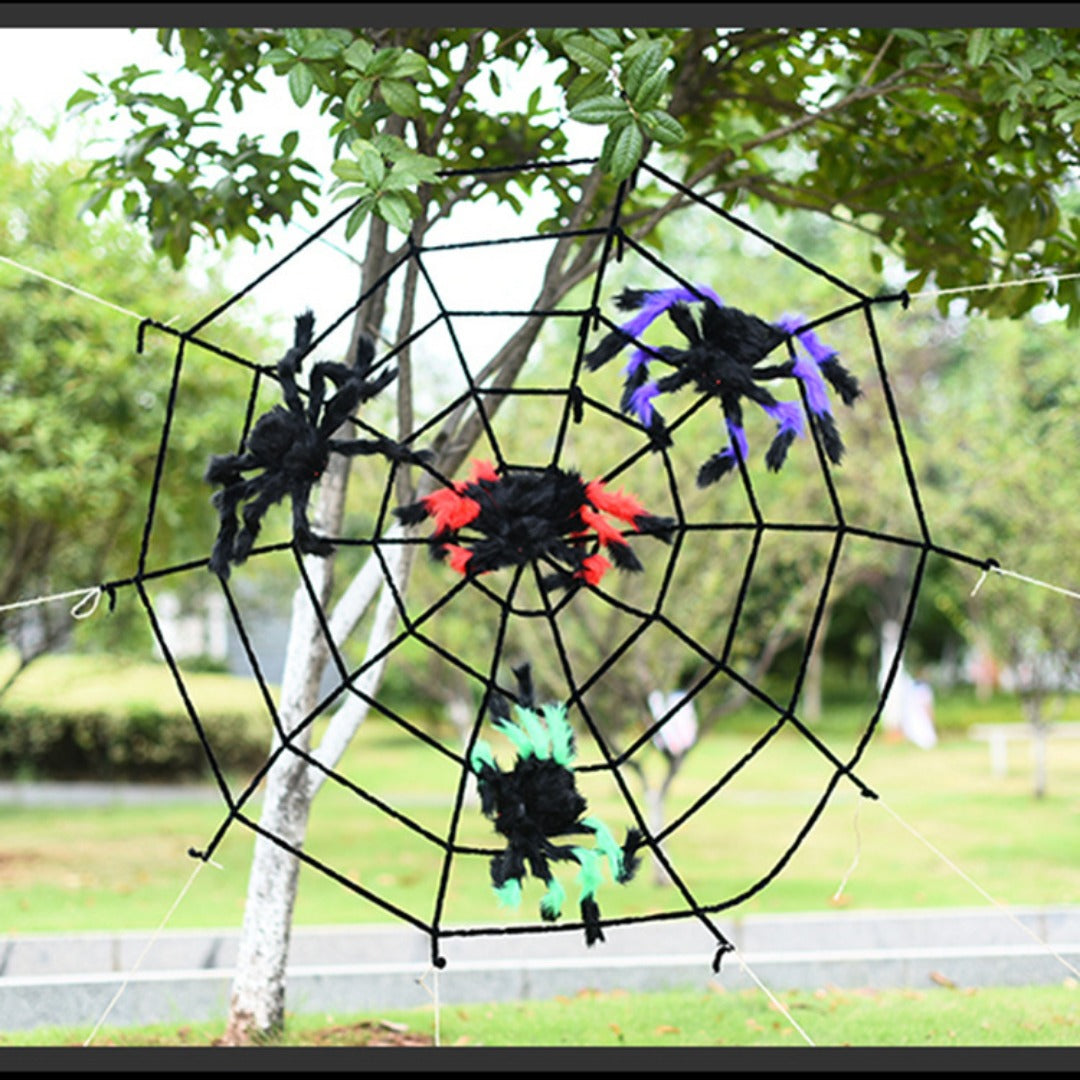 Halloween Spider Webs Decorations with Fake Spiders, Super Stretchy Cobwebs for Halloween decor Indoor and Outdoor