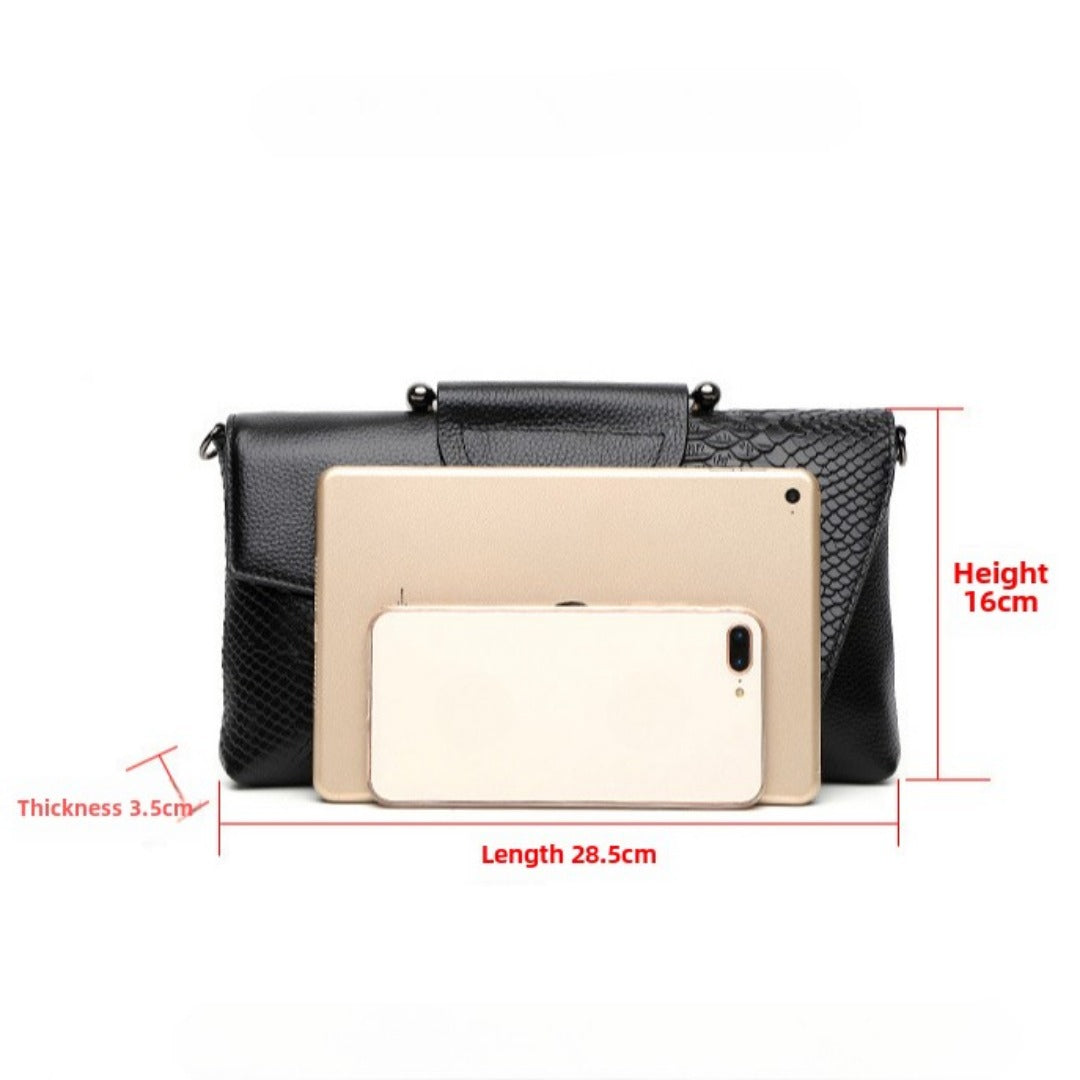 Clutch bag women, large capacity banquet handbag, crocodile pattern women's fashion temperament crossbody bag