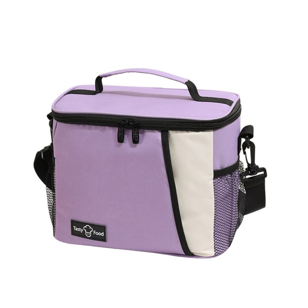 Outdoor picnic bag, lunch tote bag with crossbody strap, shoulder ice bag for thermal insulation, lunch box bag, fruit cold drink storage bag