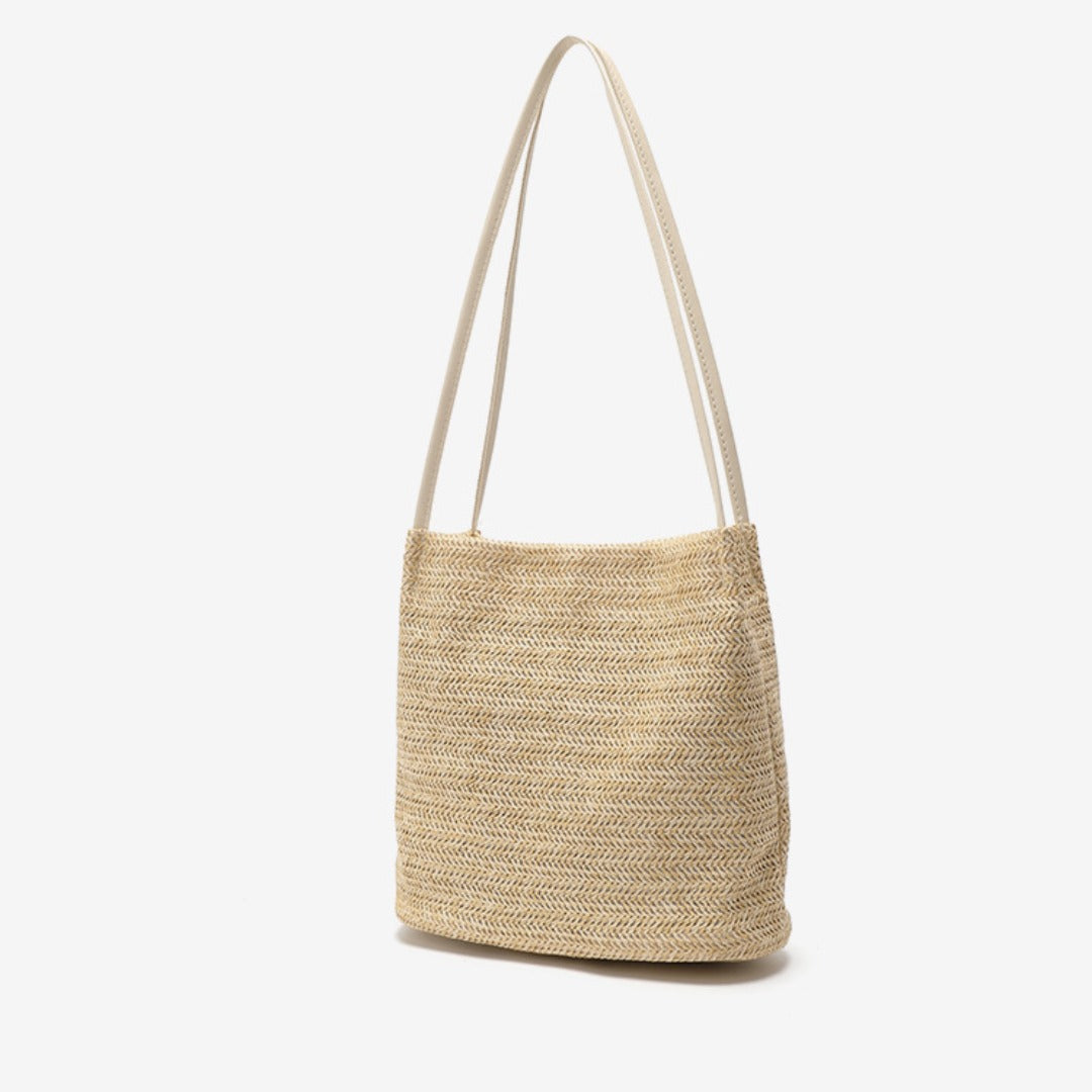 Woven hobo, summer bohemian hobo shoulder purse, magnetic buckle shoulder tote, summer beach straw bag