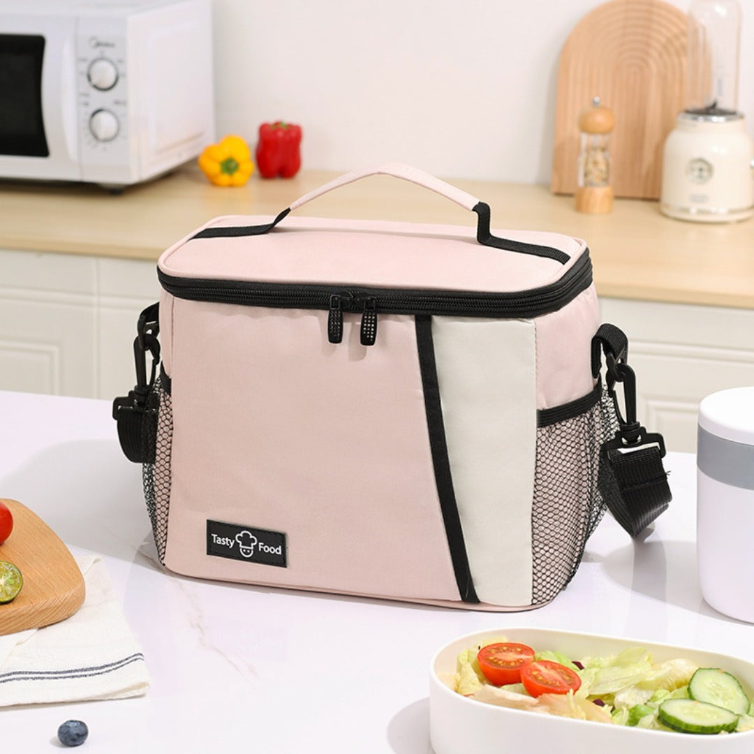 Outdoor picnic bag, lunch tote bag with crossbody strap, shoulder ice bag for thermal insulation, lunch box bag, fruit cold drink storage bag