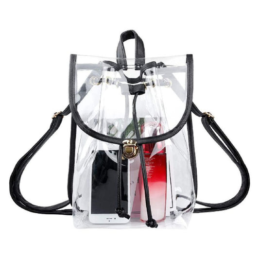 PVC transparent backpack, outdoor travel backpack, gymnasium visual backpack