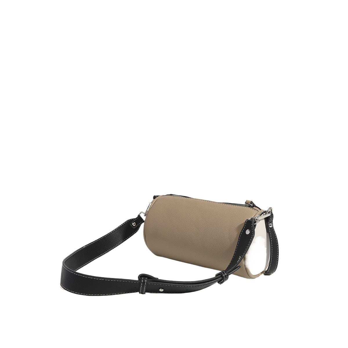 Women's bag simple texture underarm bag, fashionable versatile shoulder crossbody bag, small cylinder bag