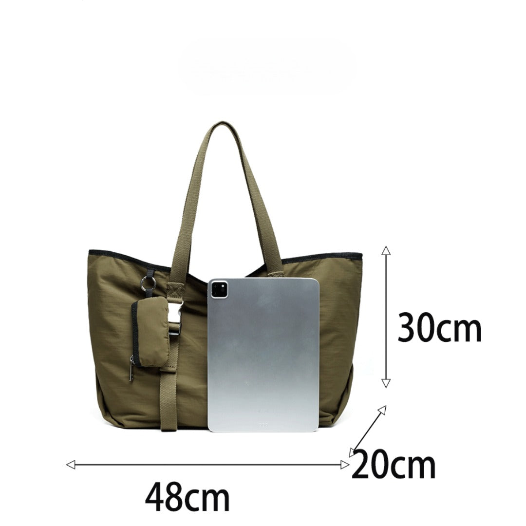 Large capacity tote bag women, shoulder bag fashion, stylish casual shoulder bag, student handbag, Canvas tote bag oversized with small pouch