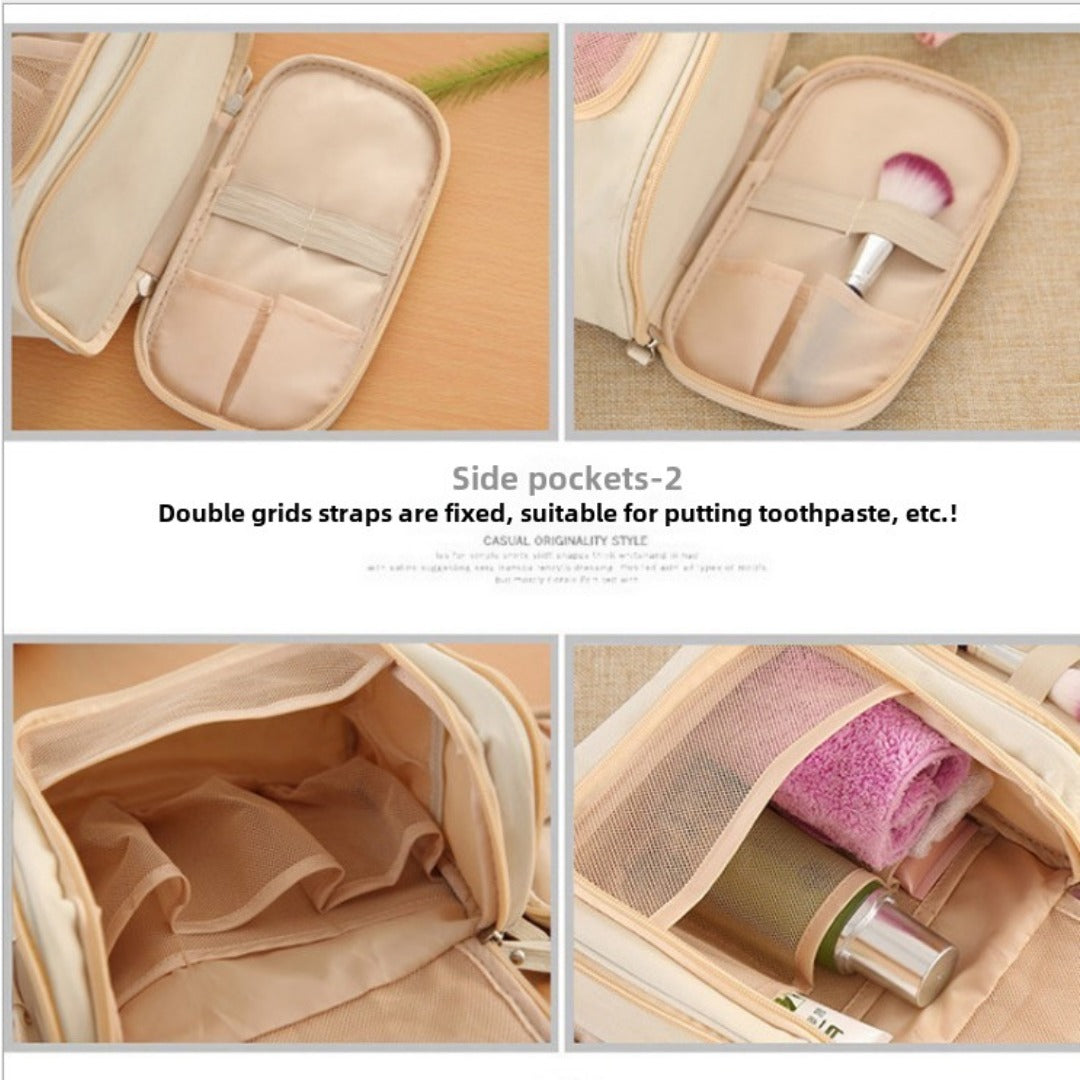 Double Open Wash Bag, Travel Hook Storage Bag, Triple Open Hand Cosmetic Bag, Portable Travel Bag, Toiletry BagToiletry Bag with compartments, Toiletry Bag organizers,