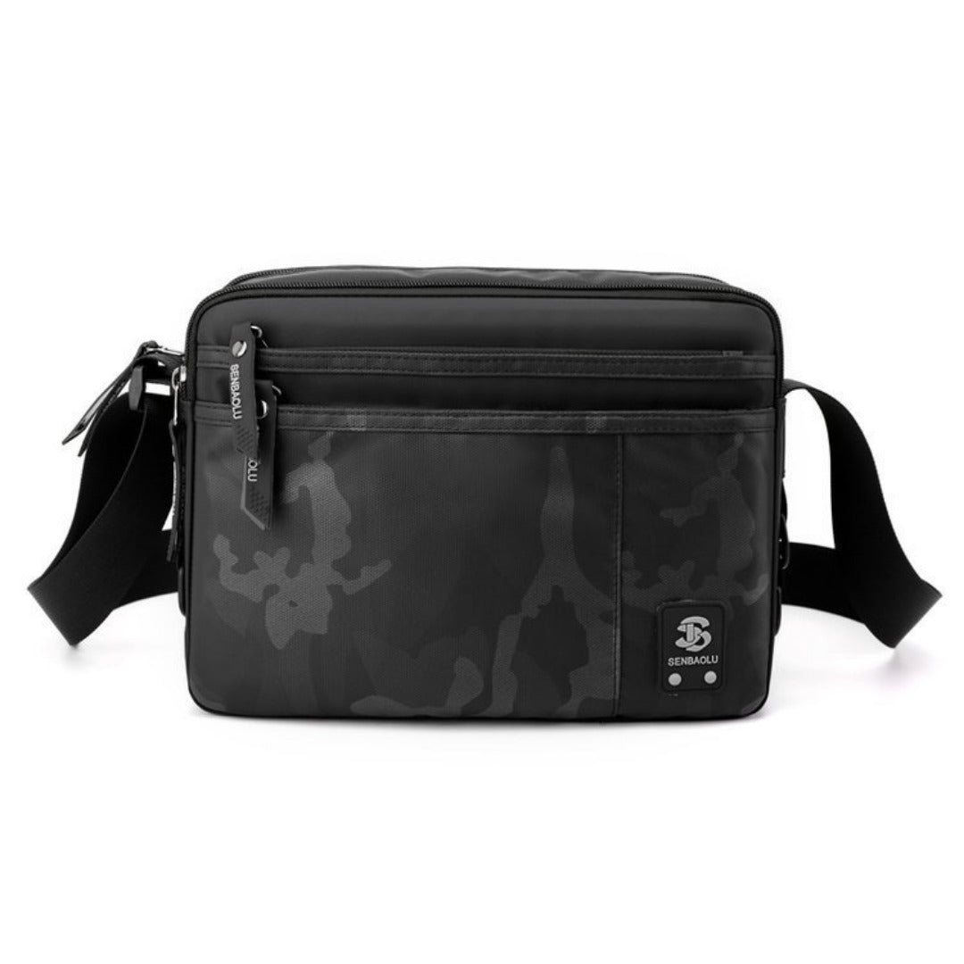 Men's lightweight crossbody bag, small shoulder bag business, casual simple travel bag small, men's small Crossbody bag square