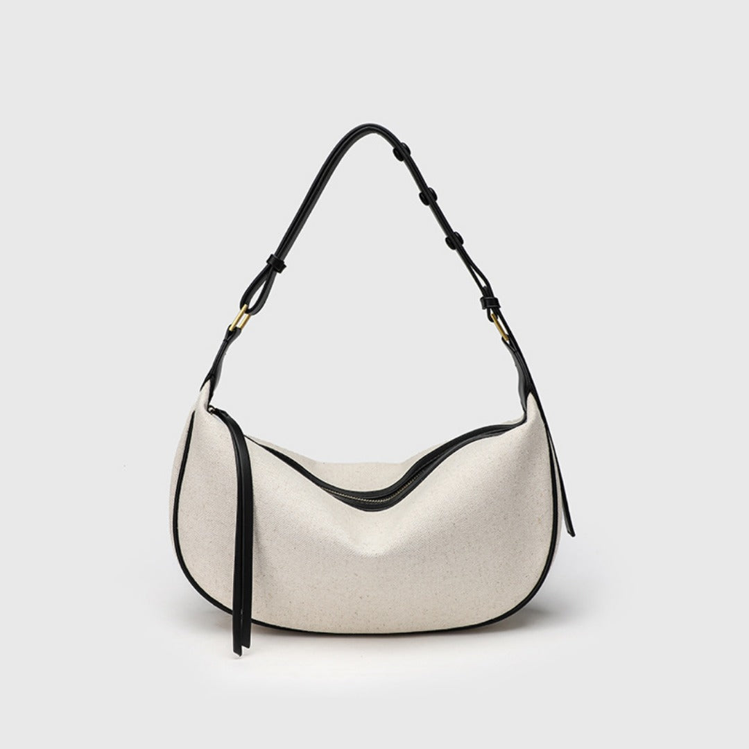 Stylish Simple Hobo Bag - Casual Versatile Shoulder Purse, Perfect Autumn and Winter Canvas Underarm Bag