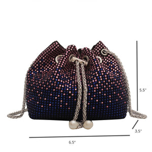 Small crossobdy bag w chain handle sling purse