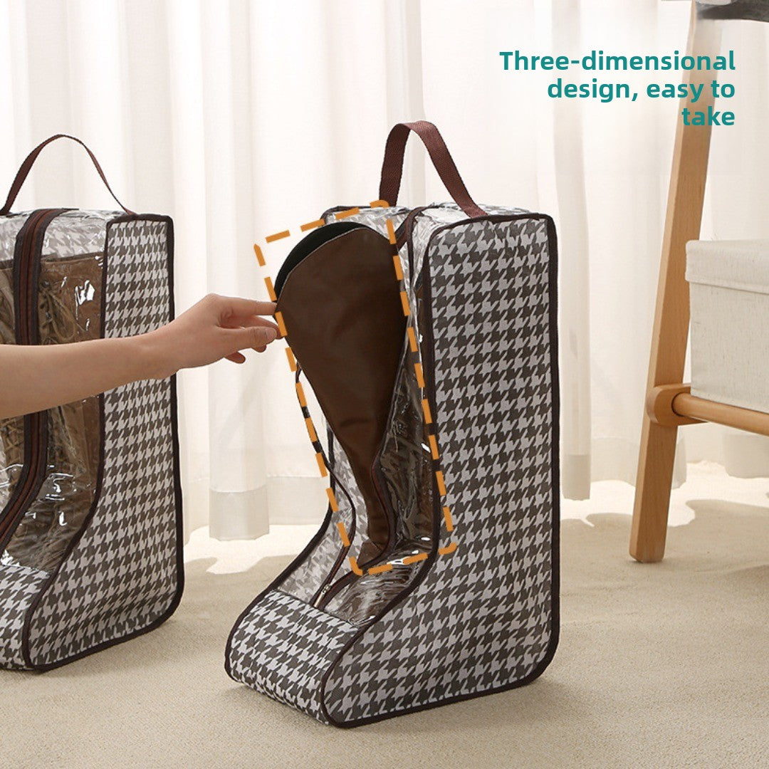 shoe storage bag, multi-functional tote transparent shoe bag, dust-proof and moisture-proof shoe bag, long boots and short boots protective bag.