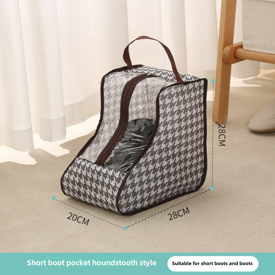 shoe storage bag, multi-functional tote transparent shoe bag, dust-proof and moisture-proof shoe bag, long boots and short boots protective bag.