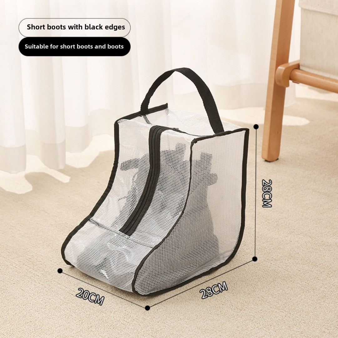 shoe storage bag, multi-functional tote transparent shoe bag, dust-proof and moisture-proof shoe bag, long boots and short boots protective bag.