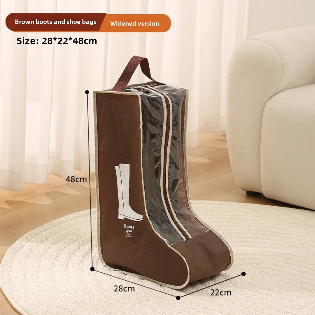 shoe storage bag, multi-functional tote transparent shoe bag, dust-proof and moisture-proof shoe bag, long boots and short boots protective bag.