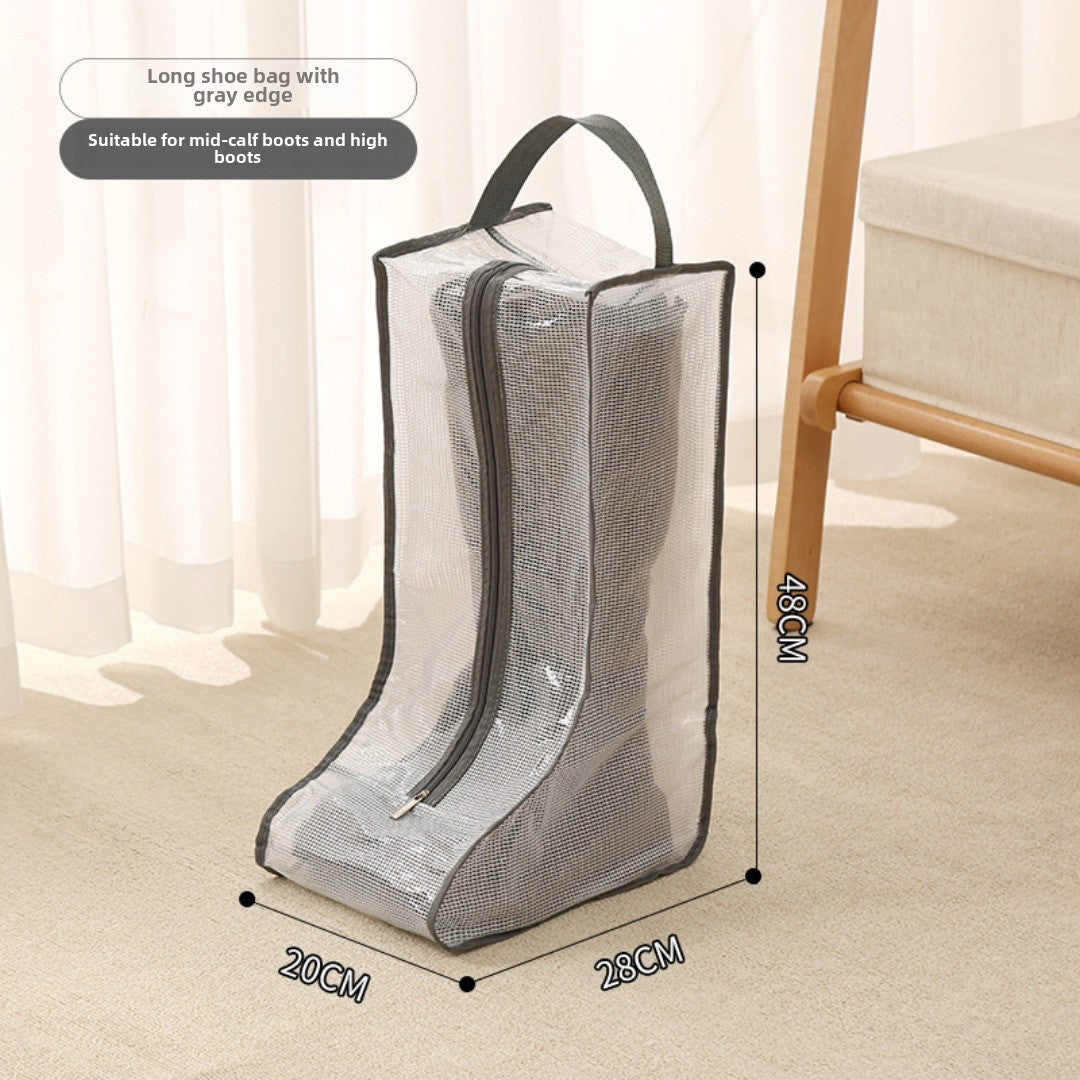 shoe storage bag, multi-functional tote transparent shoe bag, dust-proof and moisture-proof shoe bag, long boots and short boots protective bag.